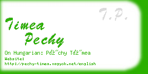 timea pechy business card